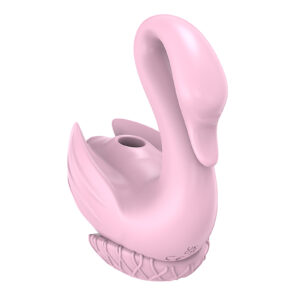 Small swan-shaped sucking vibrator, female adult toy, teasing, super vibration